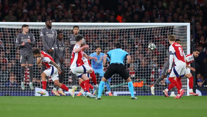 Arsenal Bungkam Real Madrid 3-0 di Leg Pertama Perempatfinal Liga Champions