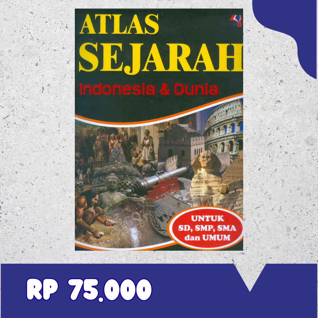 Cover Buku Atlas Sejarah Indonesia & dunia