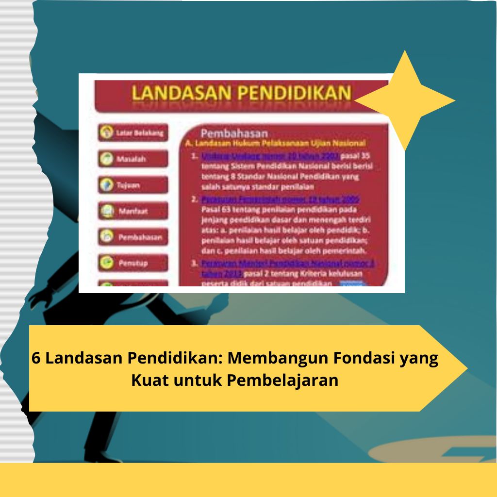 6 Landasan Pendidikan: Membangun Fondasi yang Kuat untuk Pembelajaran