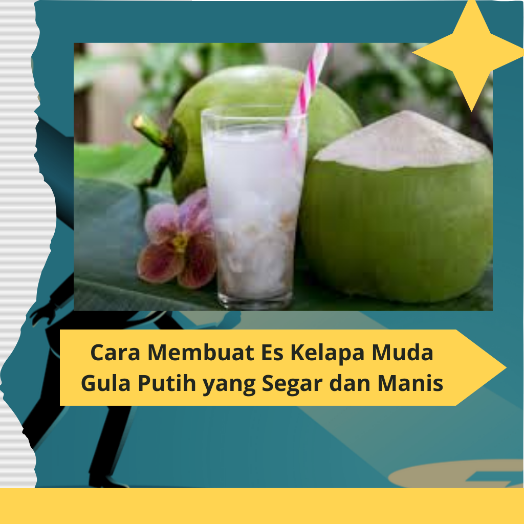 Cara Membuat Es Kelapa Muda Gula Putih yang Segar dan Manis