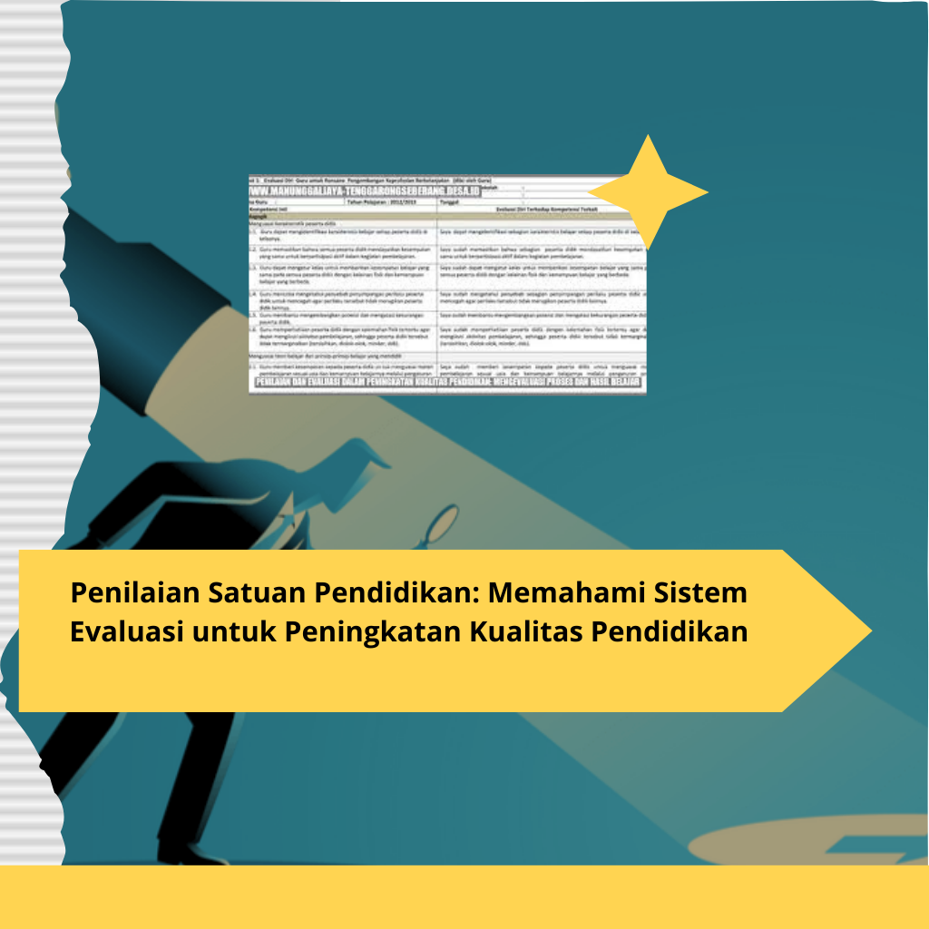 Penilaian Satuan Pendidikan Memahami Sistem Evaluasi untuk Peningkatan Kualitas Pendidikan