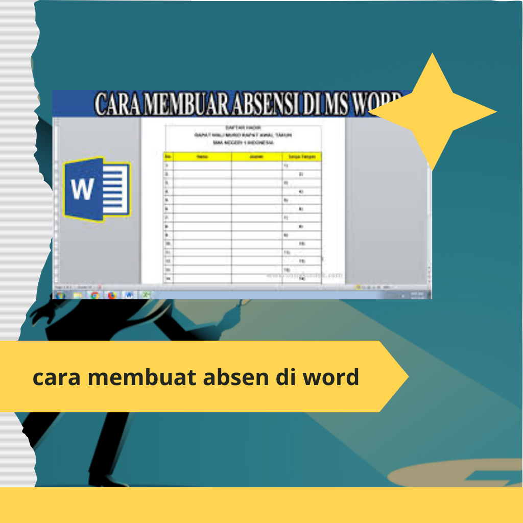 Panduan Lengkap Membuat Absen di Microsoft Word: Praktis dan Mudah!