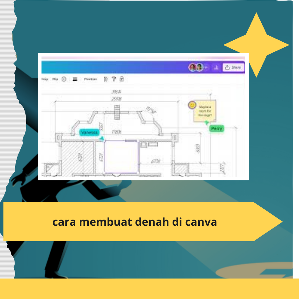 cara membuat denah di canva