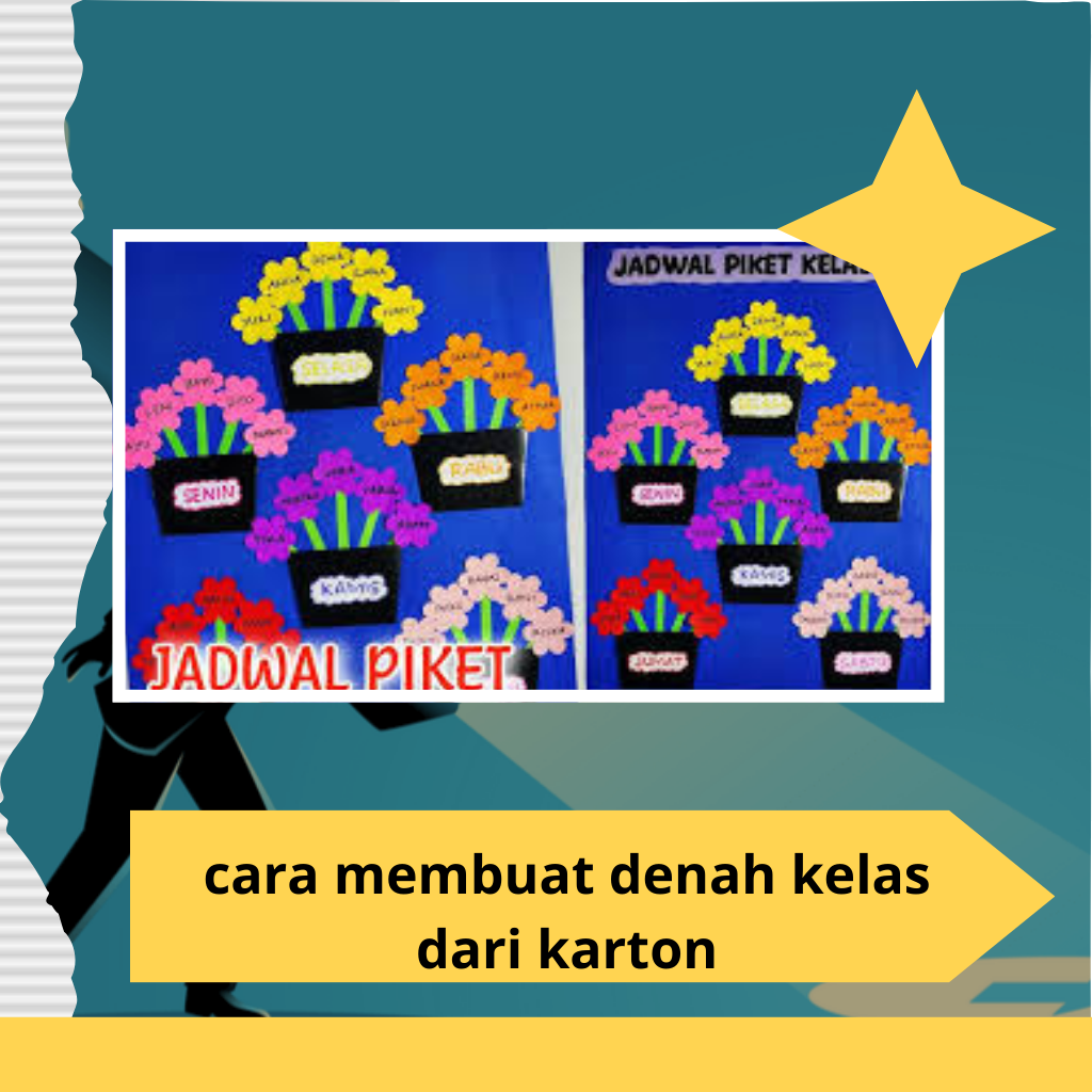 cara membuat denah kelas dari karton