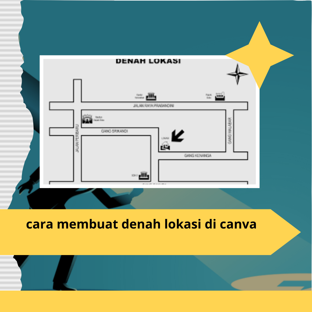 cara membuat denah lokasi di canva