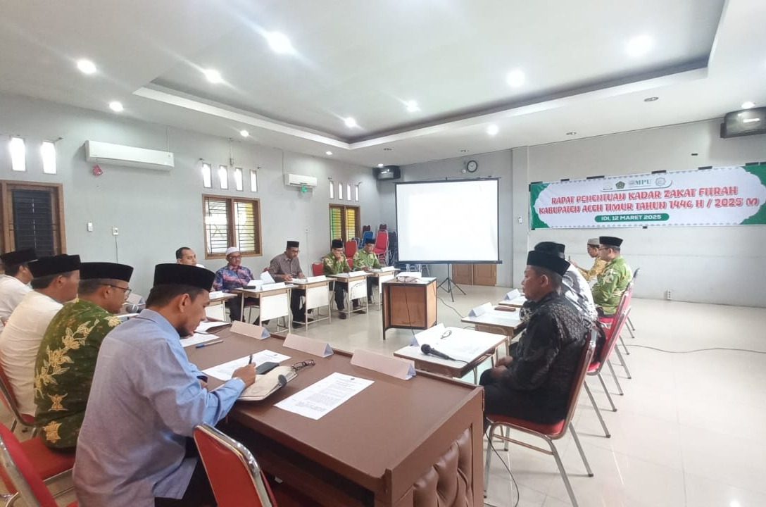 Kemenag Aceh Timur Gelar Rapat Tentukan Kadar Zakat Fitrah Tahun 1446 H/2025 M