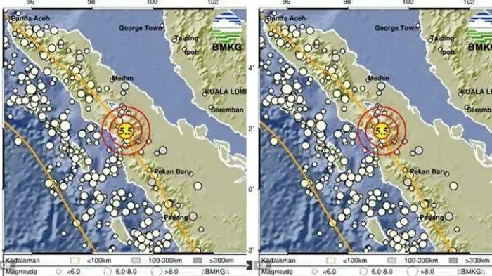Gempa Magnitudo 5.5 Guncang Tapanuli Utara, Sumatera Utara - Update Terkini dari BMKG