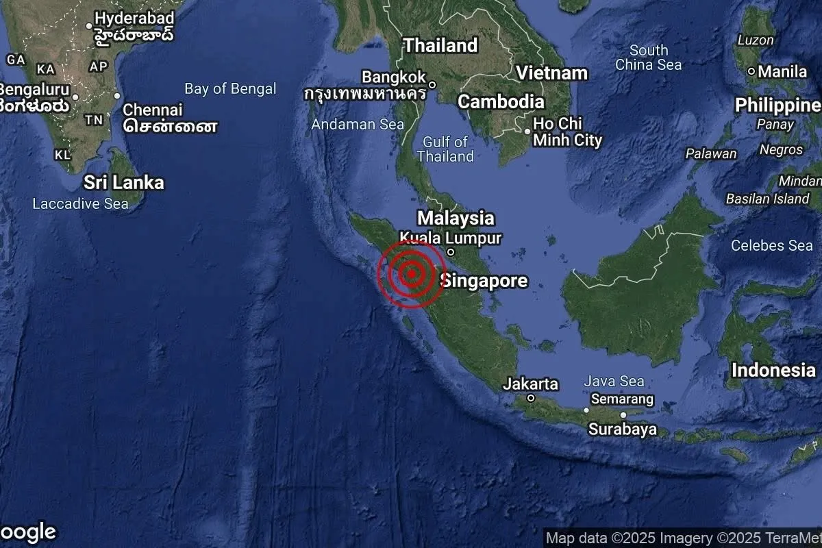 Warga Pesisir Barat Malaysia Rasakan Getaran Gempa Sumatera Utara