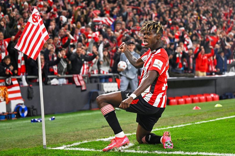 Nico Williams Jadi Man of the Match di Laga Athletic Bilbao vs AS Roma