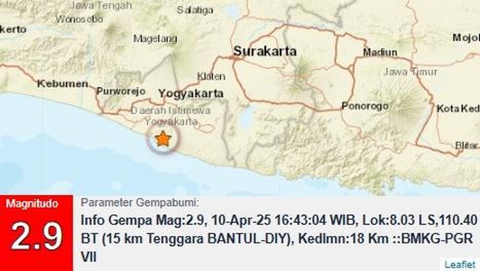 Gempa Darat M 2,9 Terjadi di Bantul: Apa yang Perlu Diketahui?