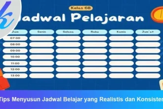 1. Membuat Jadwal yang Jelas dan Konsisten