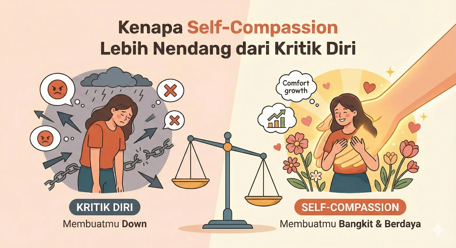 ** 5 Kebiasaan Menerima Kekurangan Diri (Self-Compassion) Menurut Ilmu Psikologi.