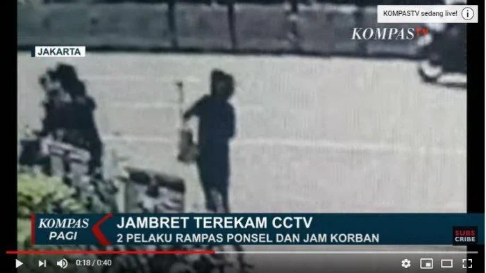 Aksi Jambret Ponsel di Jalan Sudirman Jakarta Pusat Terekam CCTV MRT, Pelaku Diburu Polisi