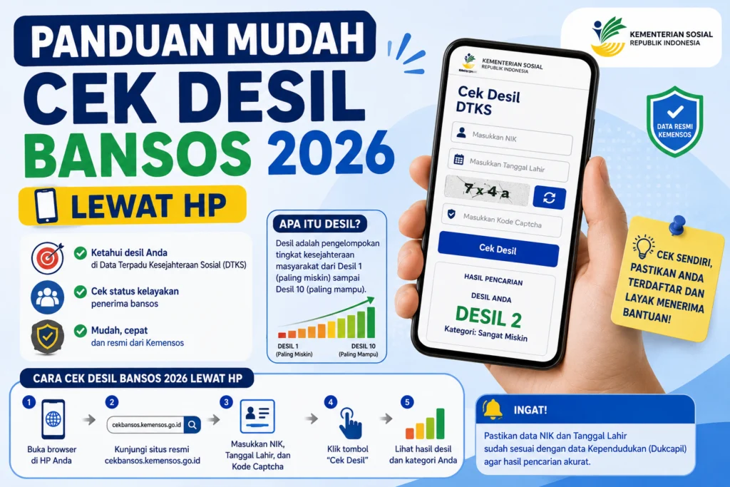 Cara Cek Desil Bansos dengan Mudah dan Cepat, Begini Panduannya!