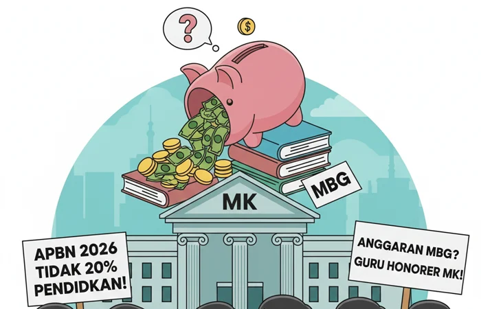 Cek Fakta: MK Minta Anggaran Pendidikan Tak Boleh Dipakai untuk MBG, Apa Benar?