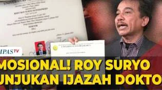 Emosional! Roy Suryo Tunjukkan Ijazah Doktor Asli dari UNJ, Bantah Tuduhan Ijazah Palsu