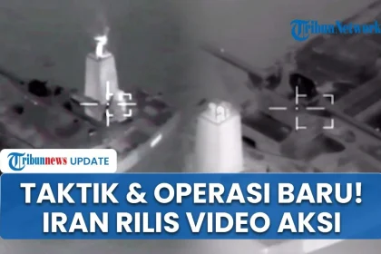 IRGC Rilis Video Drone Iran Hantam Kapal Tanker di Selat Hormuz, Taktik Operasi Nasr 2 Berlanjut