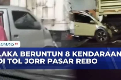 Kecelakaan Beruntun di Tol JORR Pasar Rebo, Libatkan Empat Mobil: Kronologi dan Penyebab