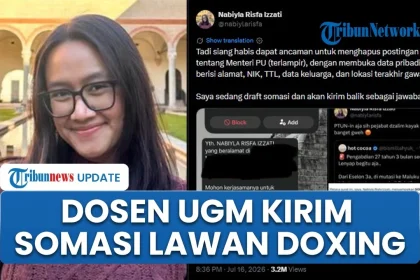 Kritik Menteri PU Berujung Kena Doxing, Dosen FH UGM Kirim Somasi Seusai Diintimidasi Peneror