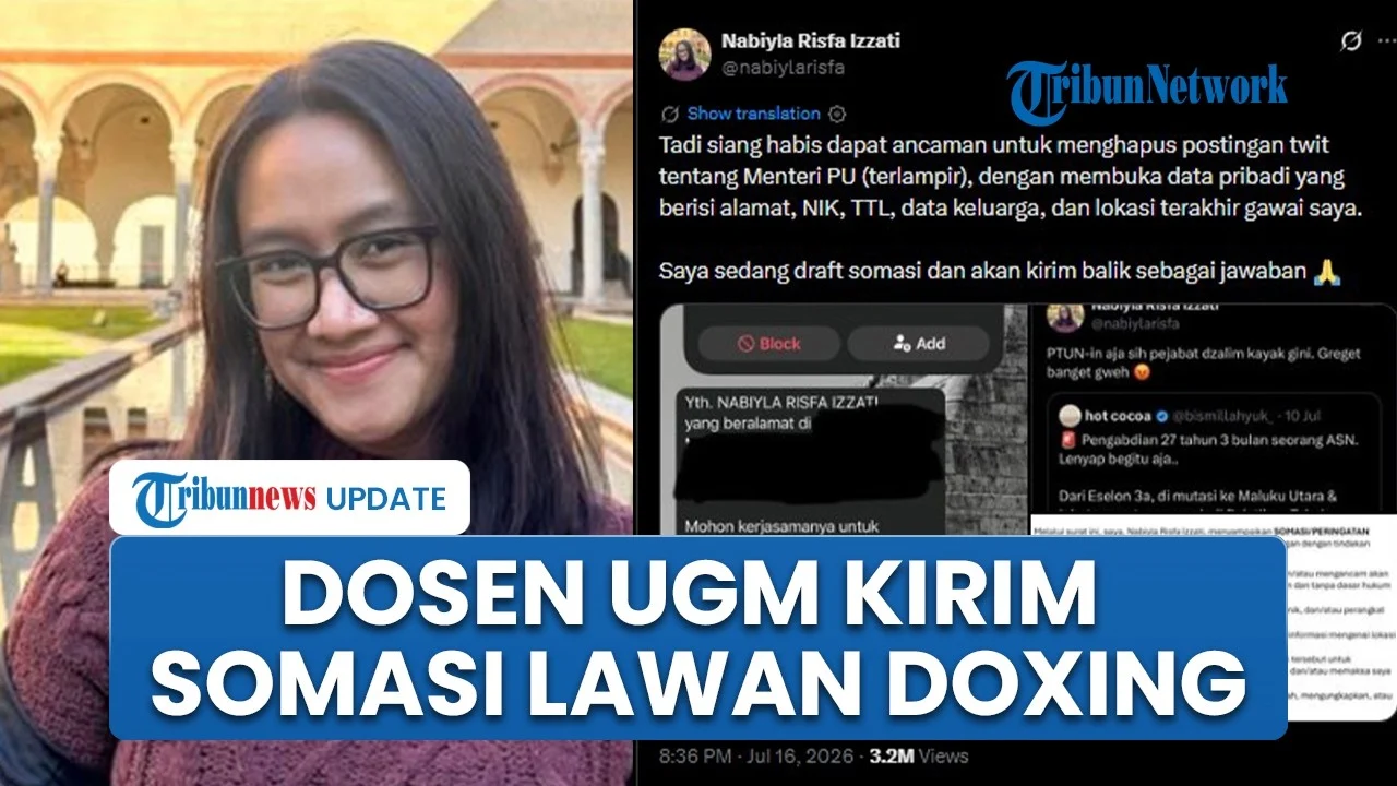 Kritik Menteri PU Berujung Kena Doxing, Dosen FH UGM Kirim Somasi Seusai Diintimidasi Peneror