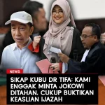 Kuasa Hukum Dokter Tifa: Kami Tak Pernah Minta Jokowi Dihukum, Cukup Bukti Keabsahan Ijazah [titlebase]