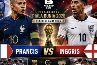 Perebutan Juara 3 Piala Dunia 2026: Prancis vs Inggris, Siapa yang Bakal Menang?