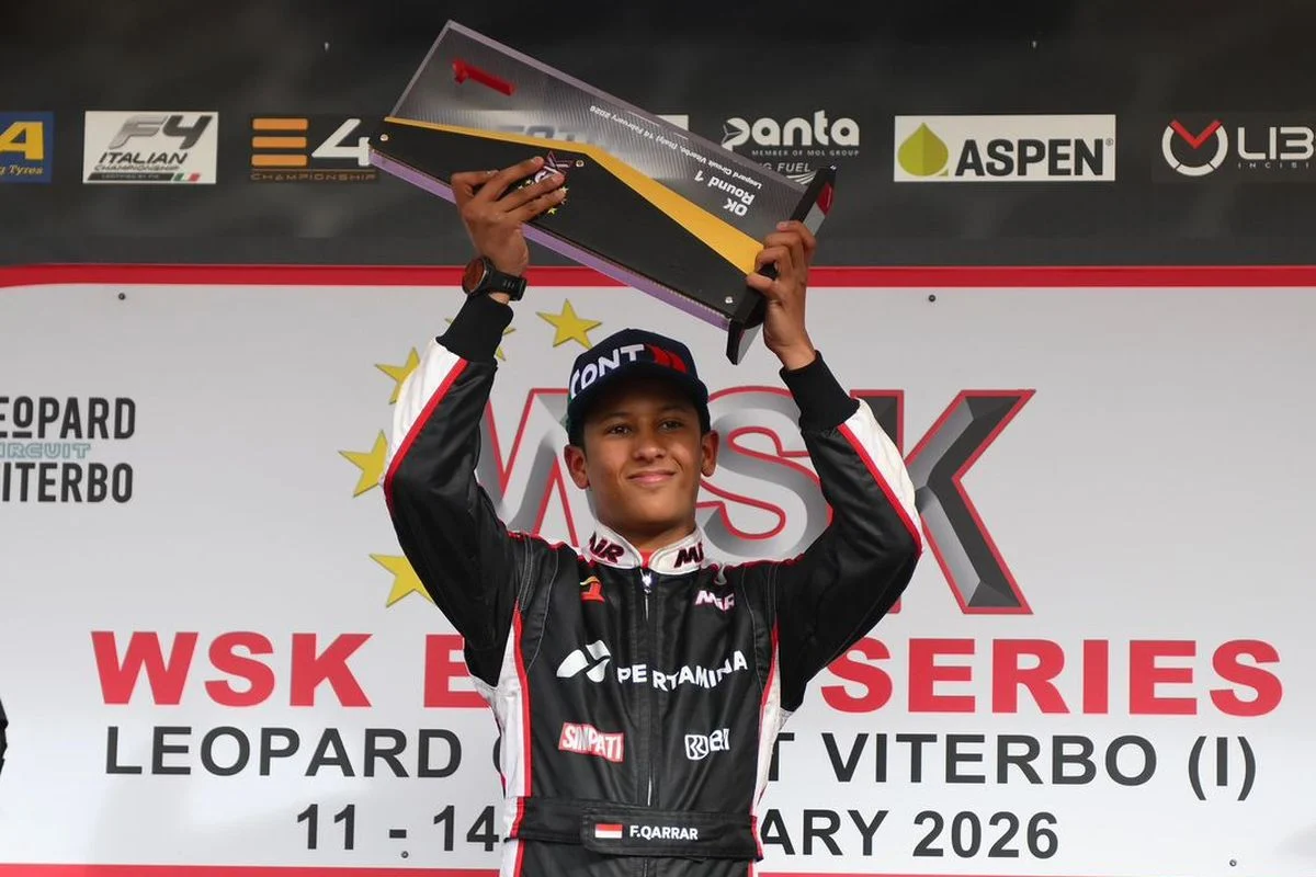 Qarrar Firhand Jadi Pebalap Pertama RI yang Juara WSK Euro Series, Prestasi Mengagumkan di Kancah Internasional