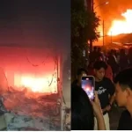 Tangis histeris Boru Tinjak, 3 kios jahit dan pesanan baju pengantin hangus terbakar di Pasar Nauli